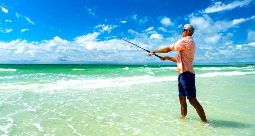 fishing in the Florida surf