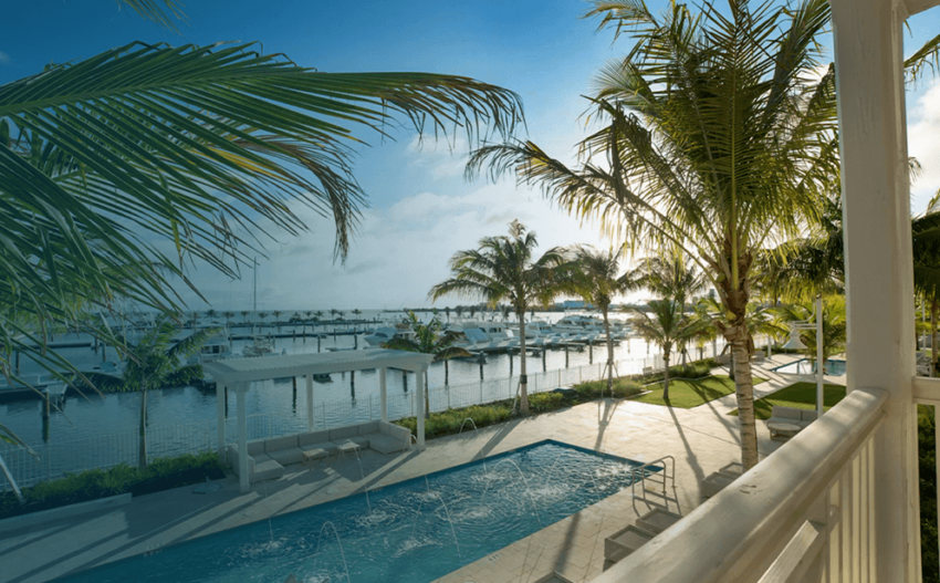 Florida resort beach view